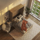 Folding wall bed SMARTBett 160cm Oak Sonoma/White high glossy front