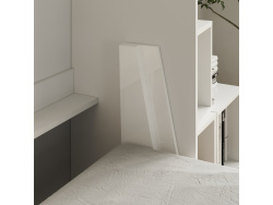 Folding wall bed 160cm Vertical White High Gloss Front Incl. Comfort orthopedic slatted bed frame SMARTBett