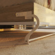 Folding wall bed 160cm Vertical Oak Sonoma/  White High Gloss Front incl. Comfort orthopedic Slatted frame SMARTBett