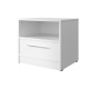 SMARTBett bedside table 40 cm with one drawer White