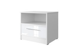 SMART bedside table STANDARD with drawer White with high...