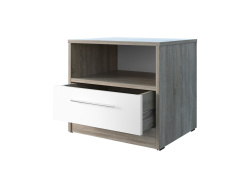 SMART bedside table with drawer Oak Sonoma / White