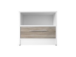 SMART bedside table with drawer White /Oak Sonoma