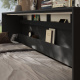 Folding wall bed Standard 90x200 Horizontal Anthracite/Anthracite high gloss front with Gas pressure Springs