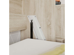 SMARTBett Folding wall bed Standard 90x200 Horizontal Oak Sonoma with Gas pressure Springs