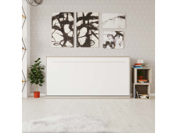 SMARTBett Folding wall bed Standard 90x200 Horizontal Oak...