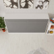 SMARTBett Folding wall bed Standard 90x200 Horizontal White/Anthracite with Gas pressure Springs