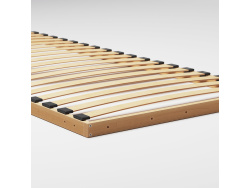 SMARTBett Folding wall bed Standard 90x200 Horizontal White/Oak Sonoma with Gas pressure Springs