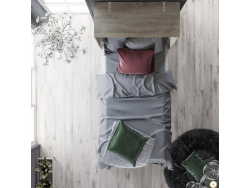 Folding wall bed SMARTBett Standard 90x200 Vertical Oak Sonoma/Anthracite with Gas pressure Springs