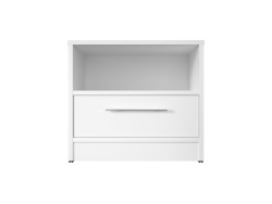 Bedside table Basic / Standard with a drawer White
