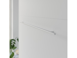 SMARTBett Folding wall bed Standard 140x200 Vertical White with Gas pressure Springs