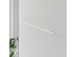 SMARTBett Folding wall bed Standard 140x200 Vertical Anthracite/White with Gas pressure Springs