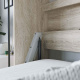 SMARTBett Folding wall bed Standard 140x200 Horizontal Oak Sonoma with Gas pressure Springs