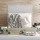 SMARTBett Folding wall bed Standard 140x200 Horizontal Oak Sonoma/White with Gas pressure Springs