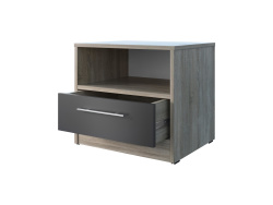Bedside table Basic / Standard with a drawer Oak Sonoma /Anthracite