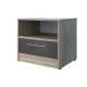 Bedside table Basic / Standard with a drawer Oak Sonoma /Anthracite