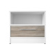Nachttisch Basic/Standard 45 cm mit einer Schublade Weiß/Eiche Sonoma
