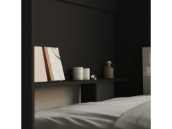 Folding wall bed 160cm Anthracite SMARTBett Murphy bed