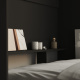 Folding wall bed 160cm Anthracite SMARTBett Murphy bed