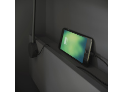 Beleuchtung Soft Touch  für SMARTBett Schrankbett in Schwarz, dimmbar, 2 USB