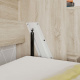 SMARTBett Schrankbett Standard Komfort 90x200 Horizontal Eiche Sonoma mit Gasdruckfedern