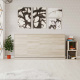 SMARTBett Folding wall bed Standard Comfort 90x200 Horizontal Oak Sonoma with gas springs