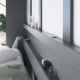 SMARTBett Folding wall bed Standard Comfort 140x200 Horizontal Anthracite/Anthracite high gloss front with gas springs