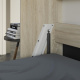 SMARTBett Schrankbett Standard Komfort 120x200 Horizontal Eiche Sonoma/Weiss mit Gasdruckfedern