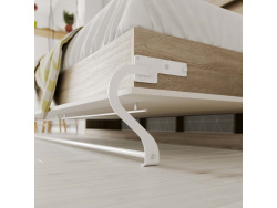 SMARTBett Folding wall bed Standard Comfort 90x200 Horizontal Oak Sonoma/White with gas springs