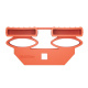 Duo caps Besdstead holders DUO STANDARD COMFORT ORANGE for holding bed slats 2 pieces