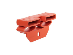 Duo caps Besdstead holders DUO STANDARD COMFORT ORANGE for holding bed slats 4 pieces