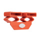 Duo caps Besdstead holders DUO STANDARD COMFORT ORANGE for holding bed slats 20 pieces