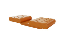 Duo caps Besdstead holders DUO BASIC COMFORT ORANGE for holding bed slats