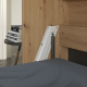 SMARTBett Folding wall bed Standard 120x200 Horizontal Wild oak with Gas pressure Springs