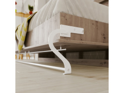 SMARTBett Folding wall bed Standard Comfort 90x200 Horizontal Wild Oak with gas springs