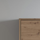 SMARTBett Folding wall bed Standard Comfort 90x200 Vertical Wild Oak with gas springs