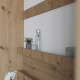 SMARTBett Folding wall bed Standard Comfort 90x200 Vertical Wild Oak with gas springs