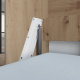 Folding wall bed SMARTBett Standard 90x200 Vertical Wild Oak with Gas pressure Springs