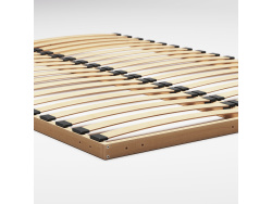 SMARTBett Folding wall bed Standard 140x200 Vertical Wild Oak /White high gloss with Gas pressure Springs
