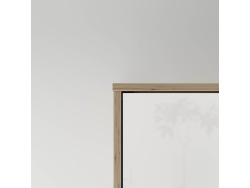 SMARTBett Folding wall bed Standard 140x200 Vertical Wild Oak /White high gloss with Gas pressure Springs