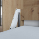 Folding wall bed SMARTBett Standard 90x200 Vertical Wild Oak/White with Gas pressure Springs