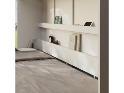 Aktion Neu!!! SMARTBett Schrankbett Standard Komfort 120x200 Horizontal Weiss/Weiss Hochglanzfront mit Gasdruckfedern