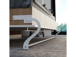 SMARTBett Folding wall bed Standard Comfort 120x200 Horizontal Wild Oak /White with gas springs