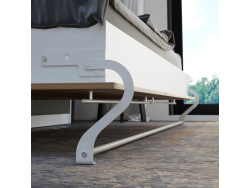 SMARTBett Folding wall bed Standard Comfort 120x200 Horizontal White/Wild Oak with gas springs