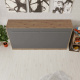 SMARTBett Folding wall bed Standard 90x200 Horizontal Wild Oak/Anthracite with Gas pressure Springs