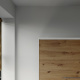 Folding wall bed 160cm Vertical White/Wild Oak Comfort slattes SMARTBett