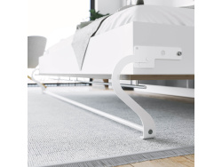 SMARTBett Folding wall bed Standard Comfort 140x200 Horizontal White/Wild Oak with gas springs