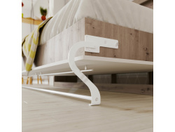 SMARTBett Folding wall bed Standard Comfort 90x200 Horizontal Wild Oak /White with gas springs