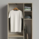 SMARTBETT cabinet wardrobe 80 cm 2-door oak Sonoma / anthracite
