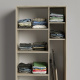 SMARTBett Schrank Kleiderschrank Aktenschrank 80cm 2-türig Eiche Sonoma